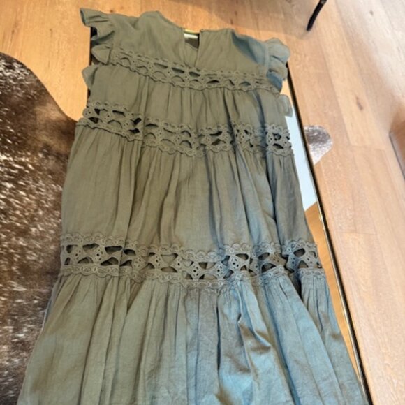 Pre-Loved Devotion Twins Khaki Baby Doll Sun Dress - Women's S - Picture 3 of 6